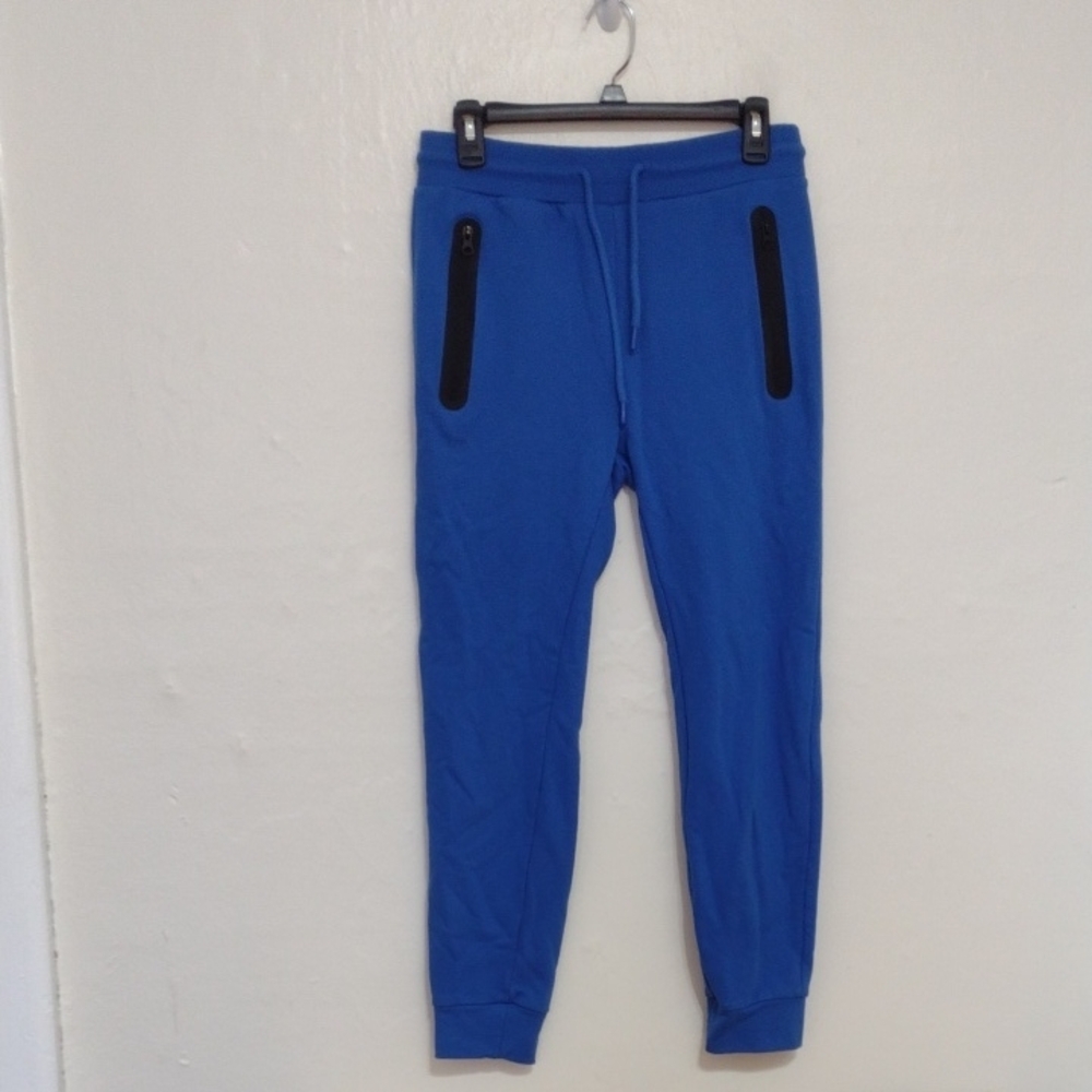 Novam Urbem Royal Blue Drawstring Waist Jogger Pants Size S